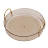 Round Storage Tray 360 Degree Rotating Waterproof Clear Desktop Organizer