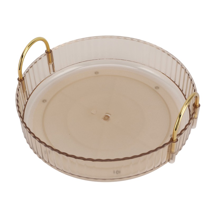 Round Storage Tray 360 Degree Rotating Waterproof Clear Desktop Organizer