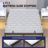 Exeloria 6 Pack Mattress Anti-Slip Gaskets, Adjustable Mattress Holders in