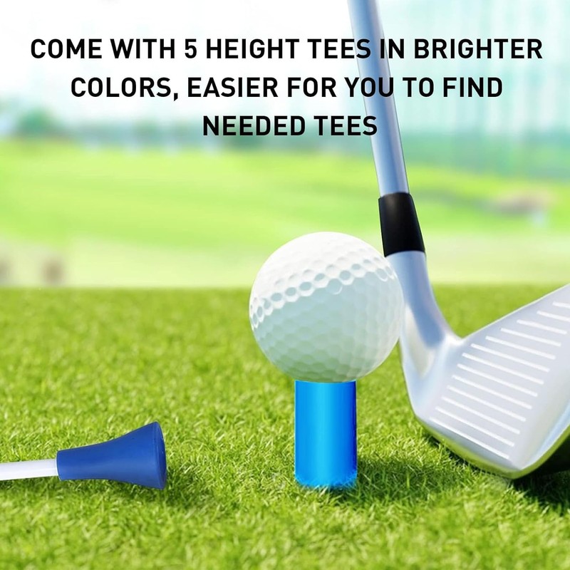 FINGER TEN Golf Tees Rubber Golf Tee Long Short Range