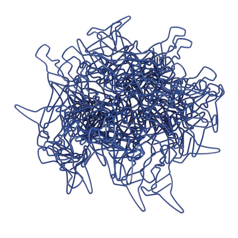 50pcs Paper Clips Strong Clamping Power Electroplating Process Colorfast Paperclips