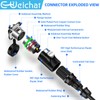 E-WeiChat EW-LP20 Industrial Waterproof Connector IP68 Quickly Plugging Aviation Connector