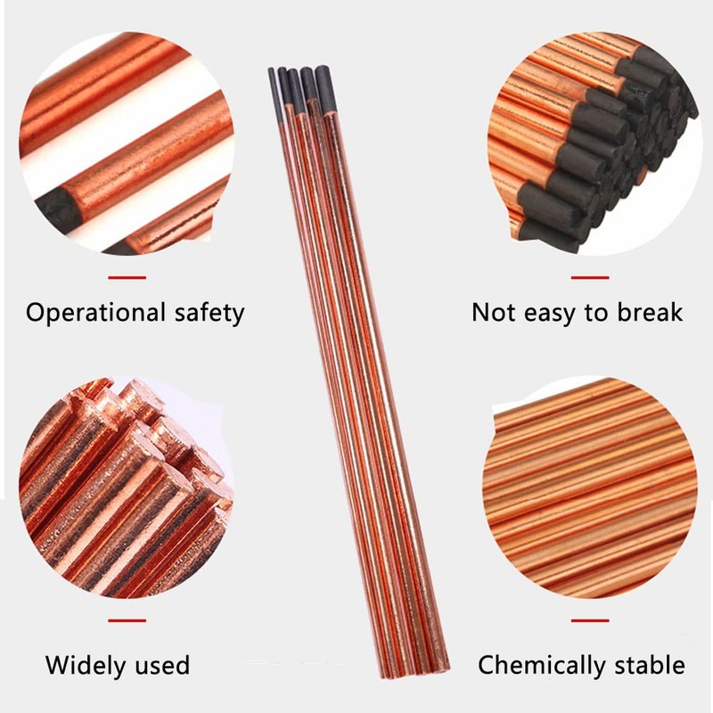 Surprecision Arc-air Gouging Carbon Rods 0.16" x 13.98", Round Copper