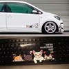 Universal Car Sticker Cat Cute (6.3 x 1.9 inches (16