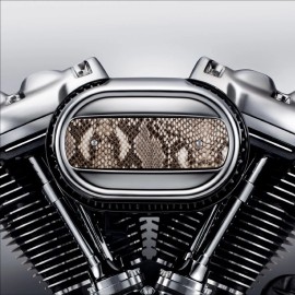 Kustom Cycle Parts Snake Skin Air Cleaner Insert. Replaces Stock Harley Davidson Insert M8