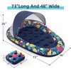 Sunikko X 3-in-1 Pool Floats with Canopy Cup Holder, XL