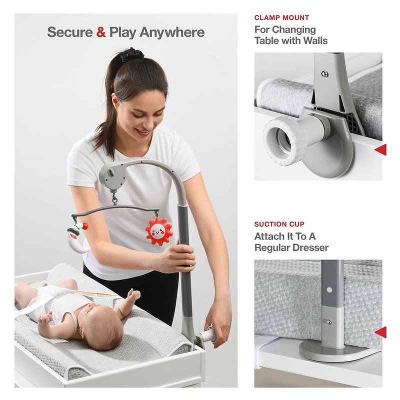 Changing Pad - Foam Contoured Baby Changing Pad for Dresser,