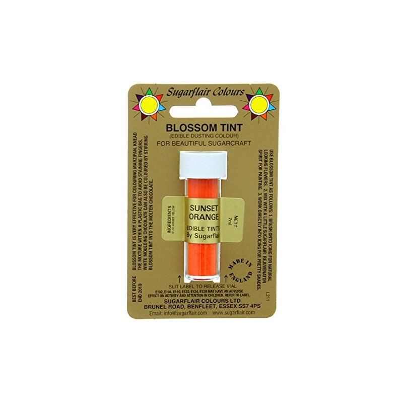 Sugarflair Blossom Tint Edible Dusting Colour - Sunset Orange