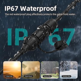 Starlink Enterprise Ethernet Adapter Waterproof RJ45 Coupler Extension Cable for Starlink Enterprise Dish and Power Supply