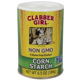Clabber Girl Non-GMO Gluten-Free Corn Starch, 6.5 Ounce (Pack of 12)