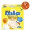 NESTLÉ MIO Merenda al Latte Albicocca, 4 Vasetti da 100g