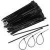 Cable Ties 11.8 inches (300 mm), Black, POPSFL, Indoor/Outdoor, Durable,