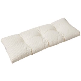 Klear Vu The Gripper Omega Non-Slip Tufted Bench Cushion for Indoor Furniture, Entryway Storage, Bay Window, Corner Nook or Piano Seat, 35 Inches, 01 Ivory