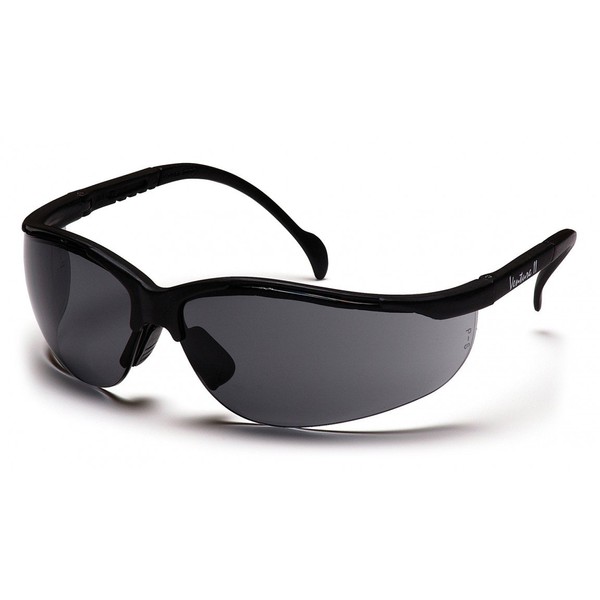 (12 Pair) Pyramex Venture II Glasses Black Frame/Gray Lens (SB1820S)