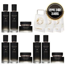[Koreana] The Black Intensive Basic 3 Type Perfect 3 Sets / [코리아나] 더 블랙 인텐시브 기초 3종 완벽 3세트