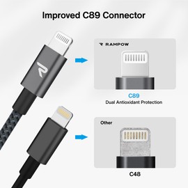 Rampow Cable, 0.2m, grey