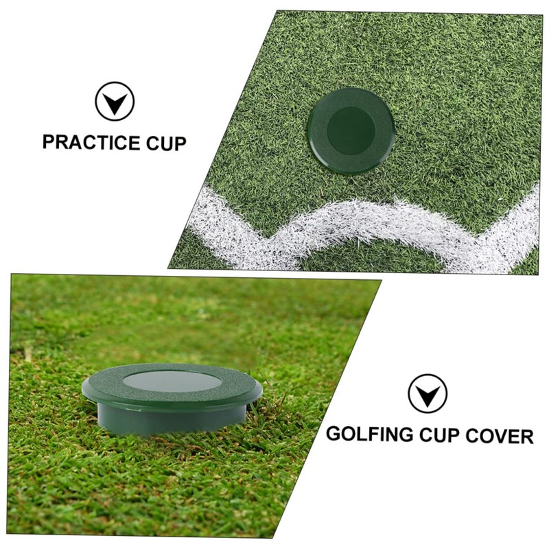Totority 2pcs Golfing Practical Green Hole Cup Cover Durable Golf