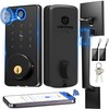 Smart Keyless Entry Door Lock Set w/Front Door Handle, 0.1s
