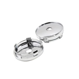 HEROFFIX 2pcs Universal 60mm Dia Chrome Wheel Center Hub Cap Protector for Car Vehicle Replace Parts