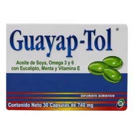Guayap-tol, Aecite De Soya, Omega 3 Y 6 Con Eucalípto, Menta Sabor Sin Sabor