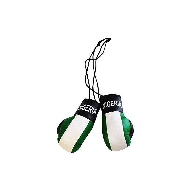 Nigeria Flag Mini Boxing Gloves for Cars or Home
