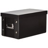 Zeller 17574 Cardboard Storage Box, Blue Stripes, Decorated, Approx. 33 x