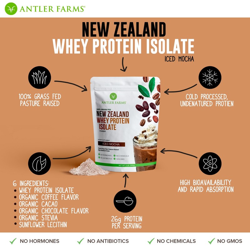 Antler Farms - 100% Grass Fed New Zealand Whey Protein