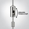 15Pcs 1M Adjustable LED Panel Suspension Cables – Steel Hanging