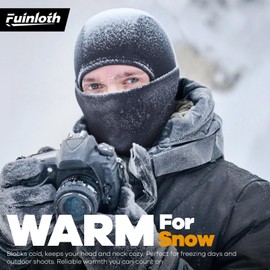 Fuinloth Ski Mask Balaclava Pro, Cold Weather Windproof Thermal Shiesty Motorcycle for Men/Women Rose Pink
