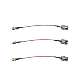 BVMAG RF Coax Handheld Antenna Cable SMA Female to UHF SO-239 Female 6 Pin Connectors for RF Applications/CB Radio/Handheld Radio Antenna/Walkie Talkie 3Pack
