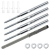 Set of 5 Invisible Wall Shelf Brackets Diameter 10 x