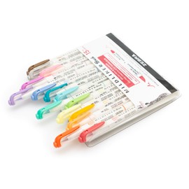 Zebra Pen Mildliner Double-Ended Brush Marker, Brush and Fine Tip Pens, Ideal for Bible Highlighting, No Bleed, Assorted Soft Colors, 15-Pack (79115)