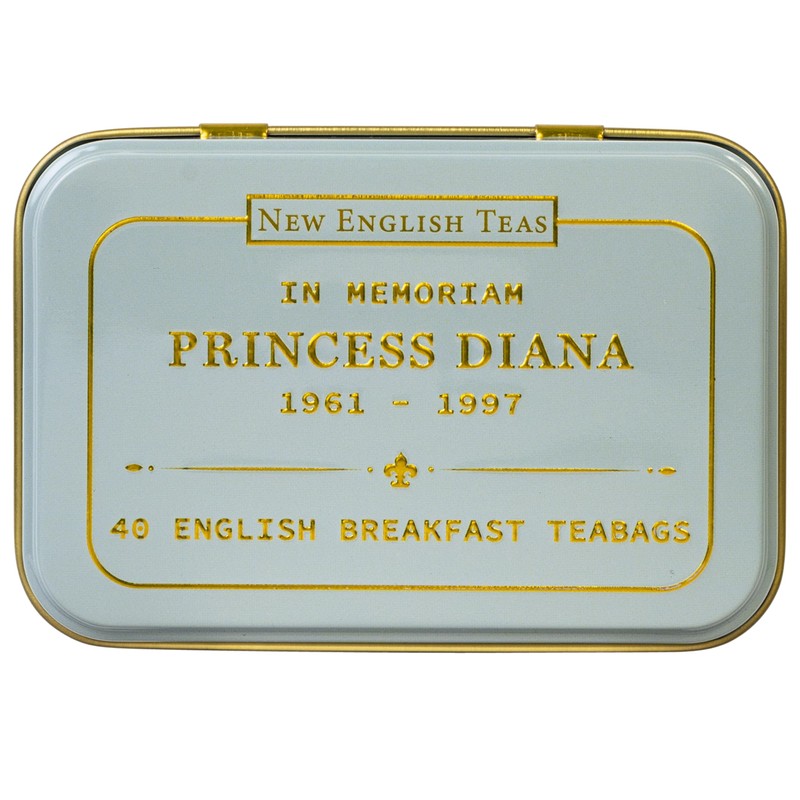 New English Teas Princess Diana Gift Tea Tin with 40
