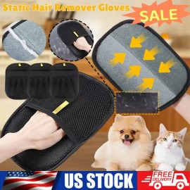 unbranded 5PC Electrostatic Pet Hair Removal Gloves Brush Double-sided Pet Grooming Gloves