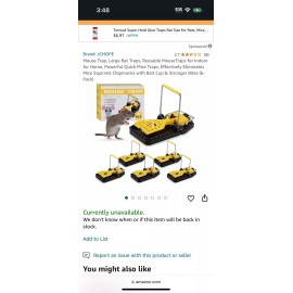 Jchope 6X Large Mouse Traps Rat Killer Snap Trap Power Rodent Heavy Duty Pest Trap