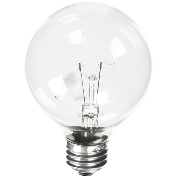 Westinghouse Lighting 0311800, 25 Watt, 120 Volt Clear Incand G25 Light Bulb, 1500 Hour 185 Lumen