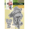 Penny Black Cling Rubber Stamp 4 x 6-inch Sheet-Enjoy The