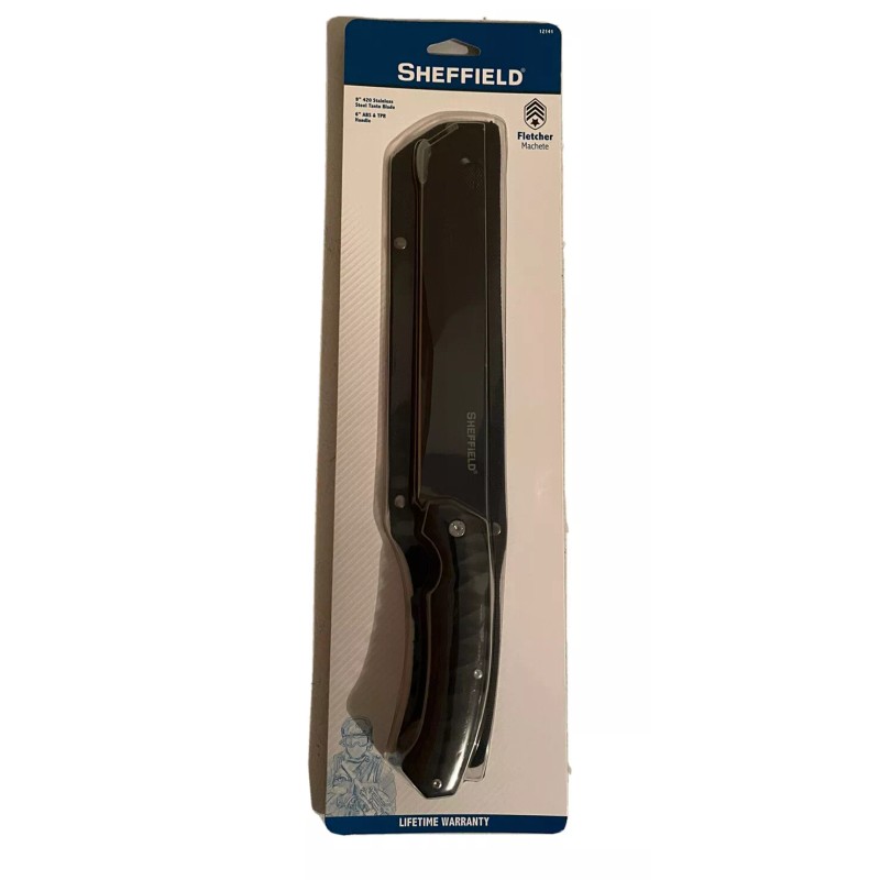 Sheffield Fletcher Tanto Knife Machete 9" Tactical Blade 15" Length