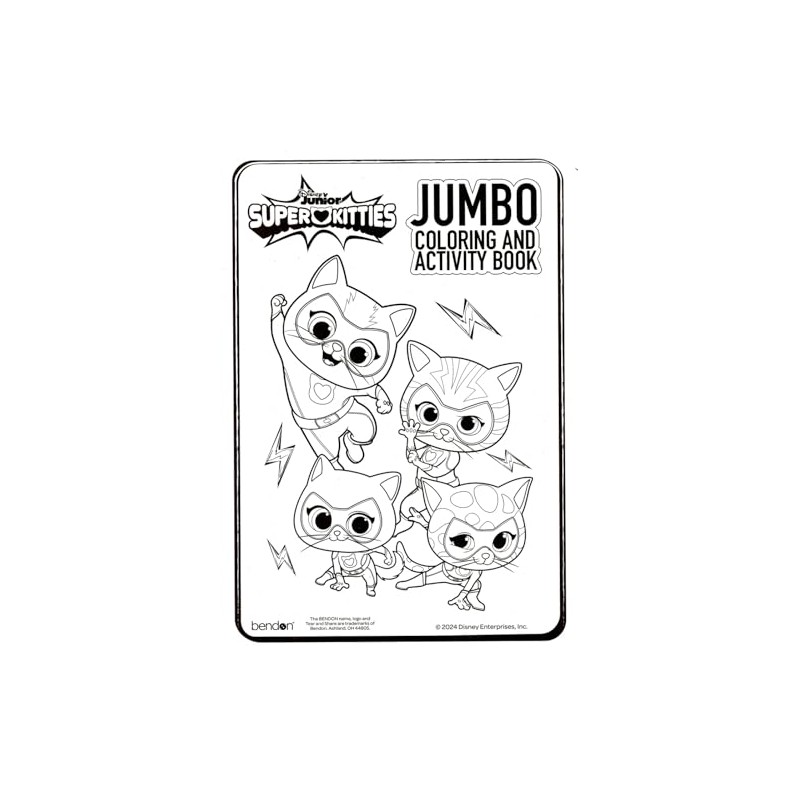 Super Kitties Coloring Book and Sticker Set for Kids