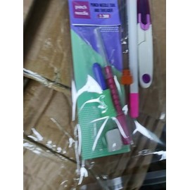 Cheloment 2.2mm Adjustable Punch NeedleTool with Threader,Lightweight Punch Needle with 5 Needle Lengths, Unbreakable Punch Needle Pen,Embroidery Punch Needle,Beginner Punch Needle Kit,Easy to Use