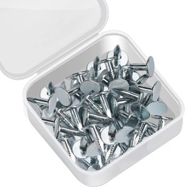 Drado 100pcs Clout Roofing Nails Galvanised Felt Nails for Wood Sheds Summer Houses Outdoor(12mm)