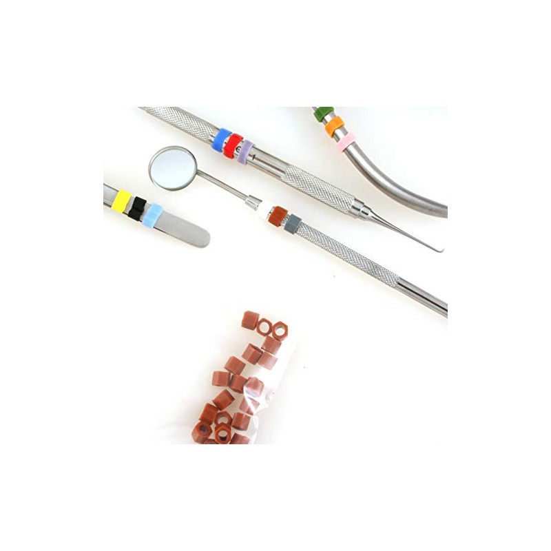Silicone Color Bands for Instruments Identification Sold in Packs of