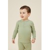 MORI Baby - Unisex Ribbed Pyjamas in Sage - Soft