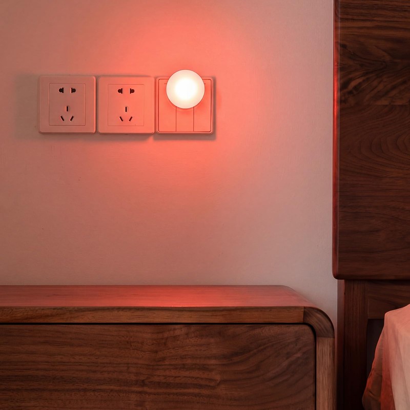 ZeahVeyora 6 Pack Red Light Night Lights for Sleep 0.5w