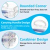 MUXHEL 2PCS 6 Tier Plastic Pencil Box Clear Pen Storage