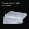 18-Piece Small Storage Box, Transparent Plastic Box, Plastic Box with