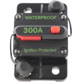 Gladiator Professional Grade Thermal Waterproof Circuit Breaker 300 Amp CB185-300 SAEJ1171