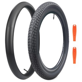 BALINGE - Neumático de bicicleta de 20 x 2.125, 1 paquete de 20 neumáticos de bicicleta para niños, neumáticos de repuesto plegables para la mayoría de bicicletas para niños, neumáticos BMX, negro (1