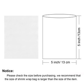 Morepack 5x5 Inches Shrink Wrap Bags 200 Pieces
