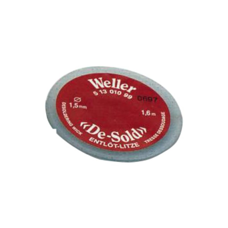 Weller De-sold Desoldering Braid on Spool, Width 2.0 mm, Length